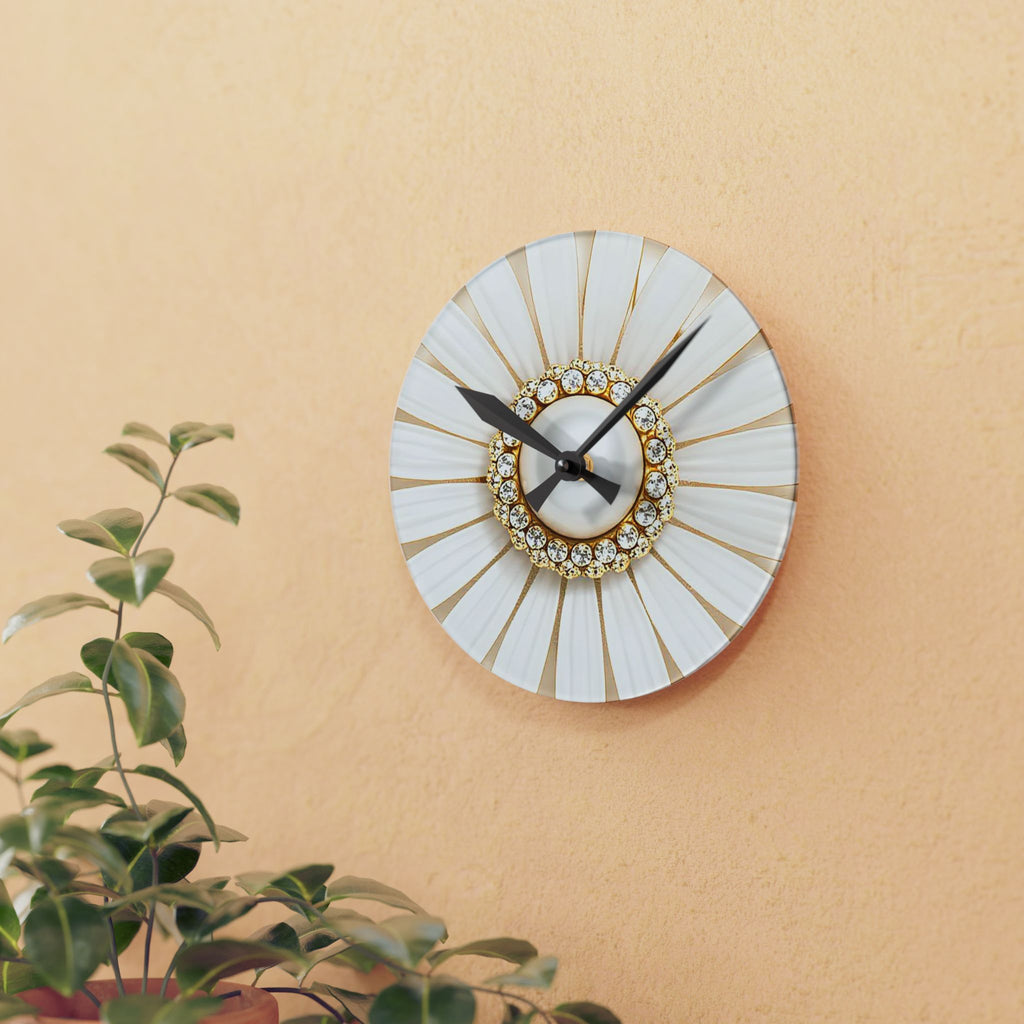 Minimal Acrylic Wall Clock for Modern Interiors
