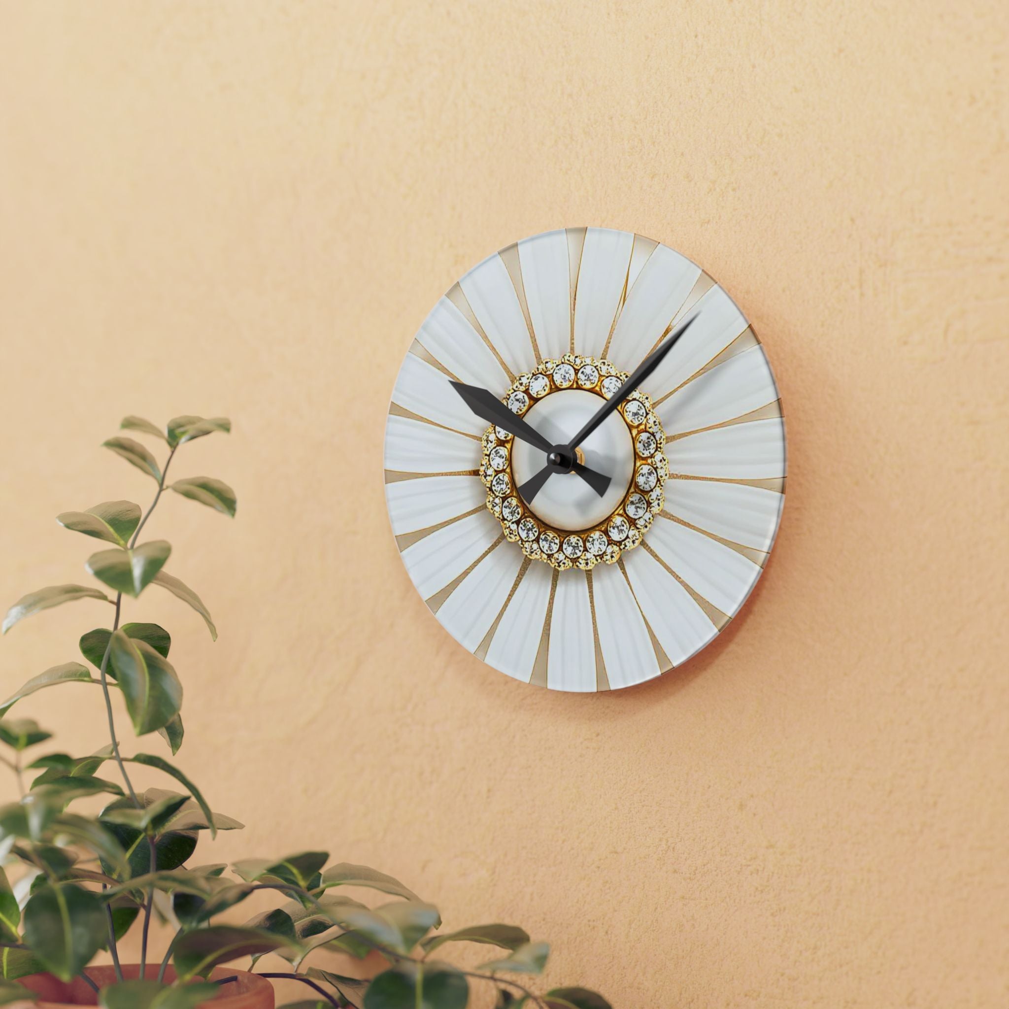 Minimal Acrylic Wall Clock for Modern Interiors