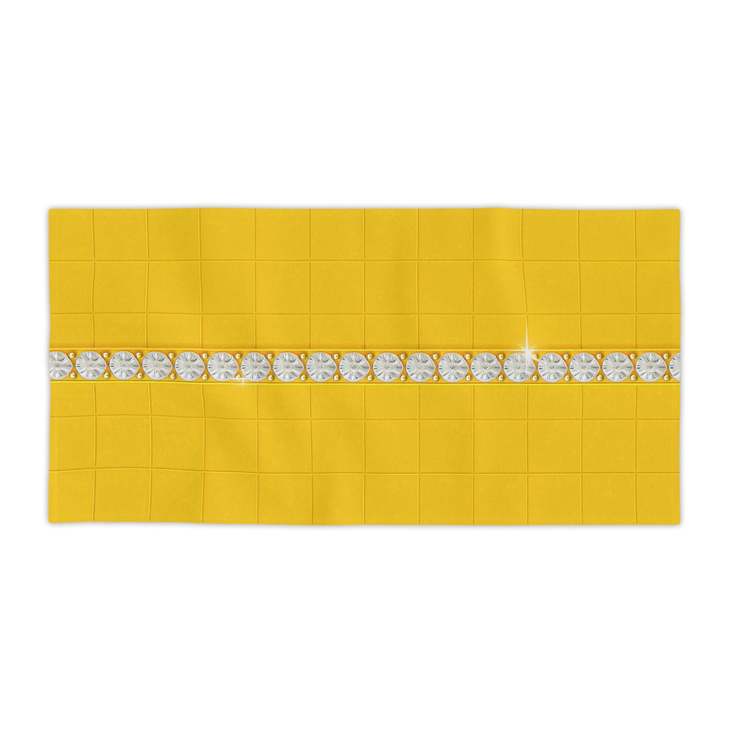 Quiet Joy Yellow Towel – Graphic Statement Collection