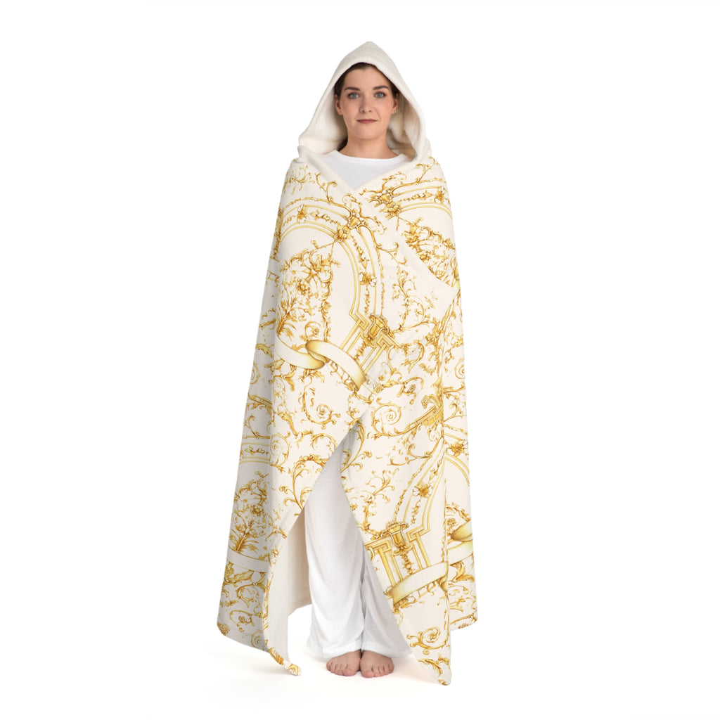 This hooded blanket is designed for comfort without looking casual.