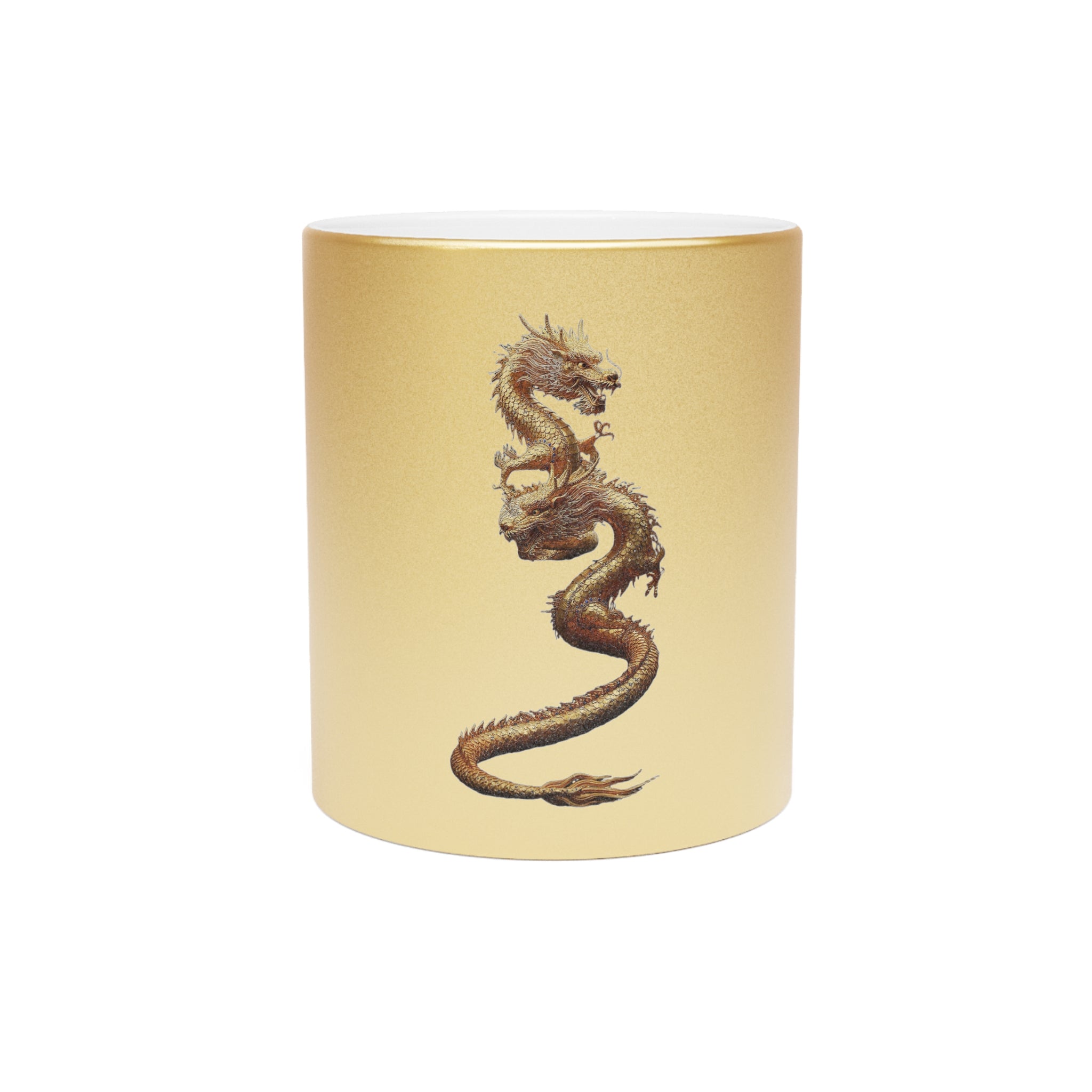 Golden Twin Dragon Mug — Balance, Power, and Fortune