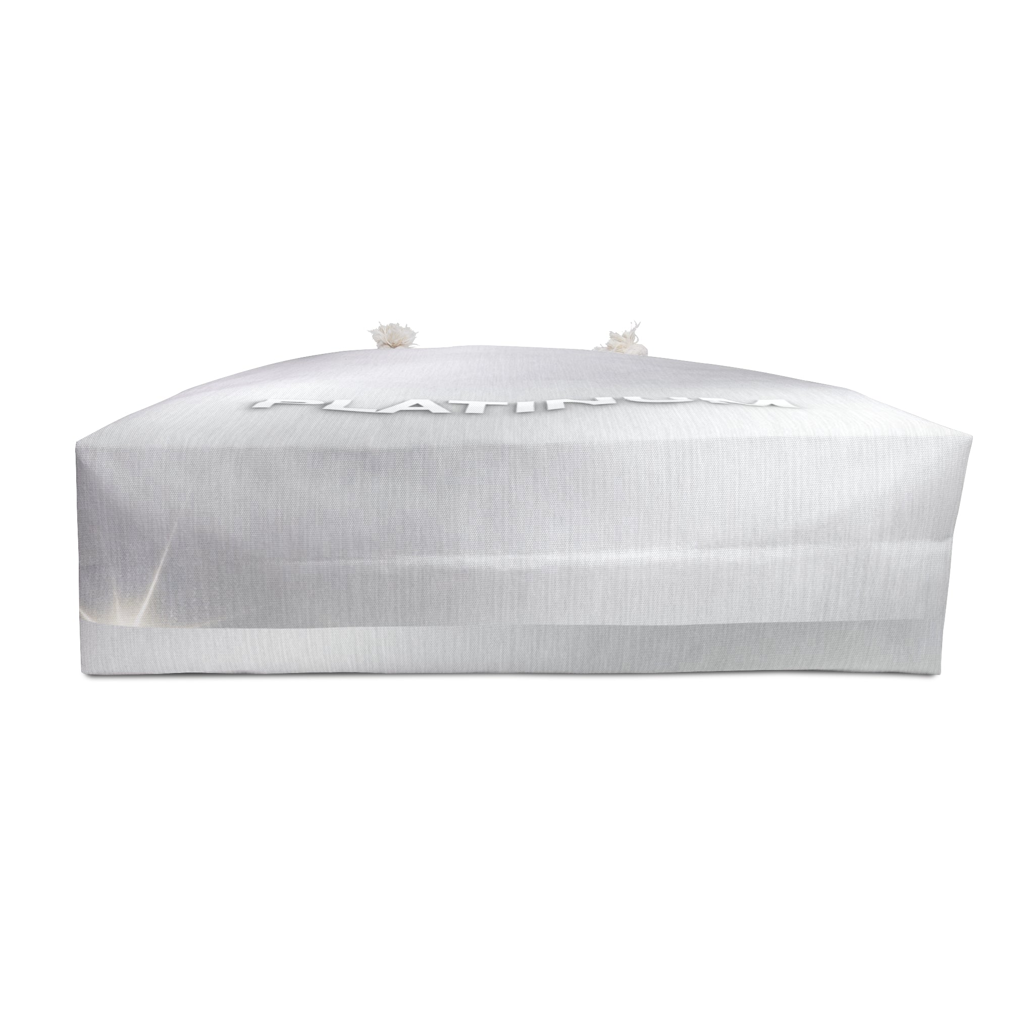 PLATINUM Minimal Silver Tote Bag