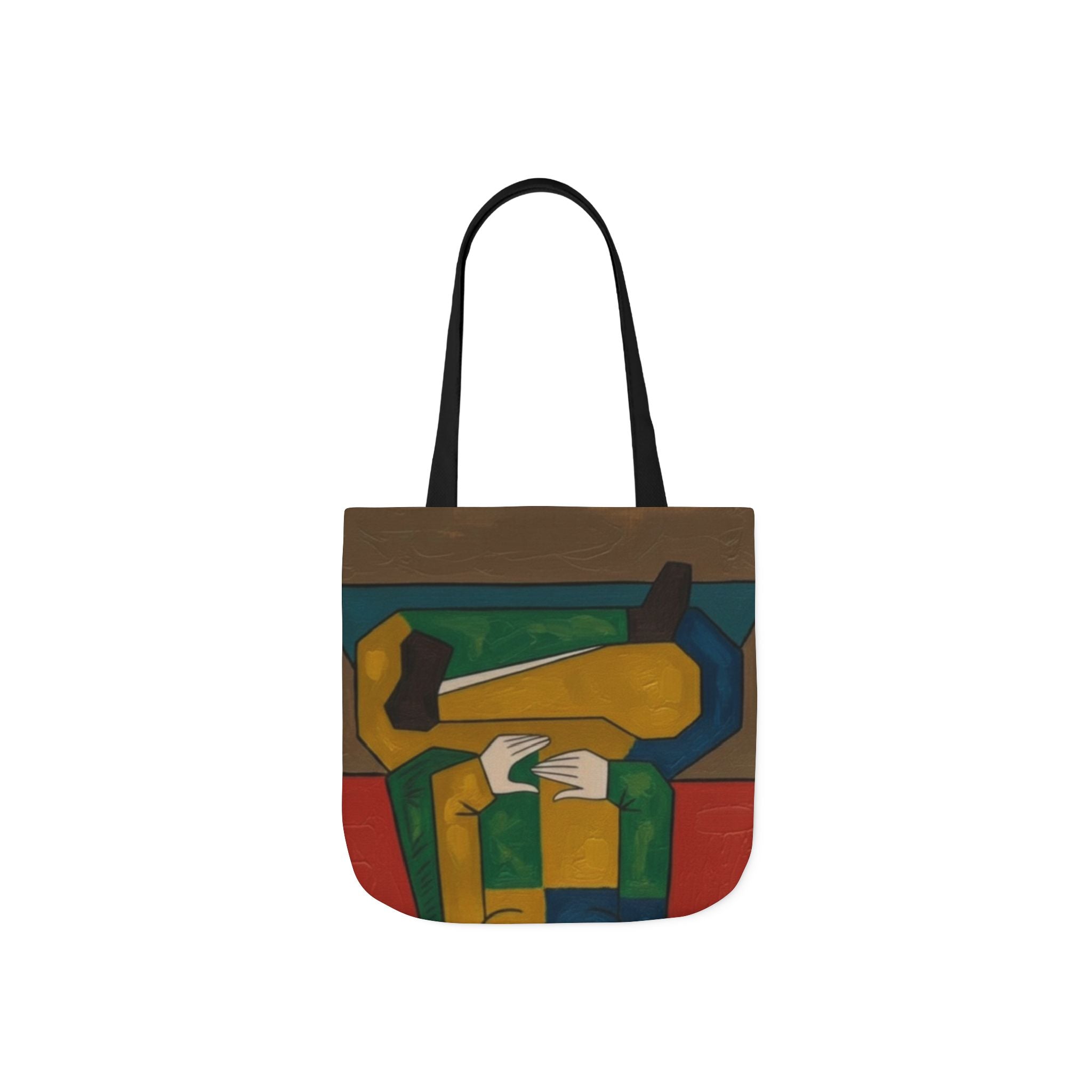 Parisian Café Canvas Tote — Illustrated City Street Market Bag